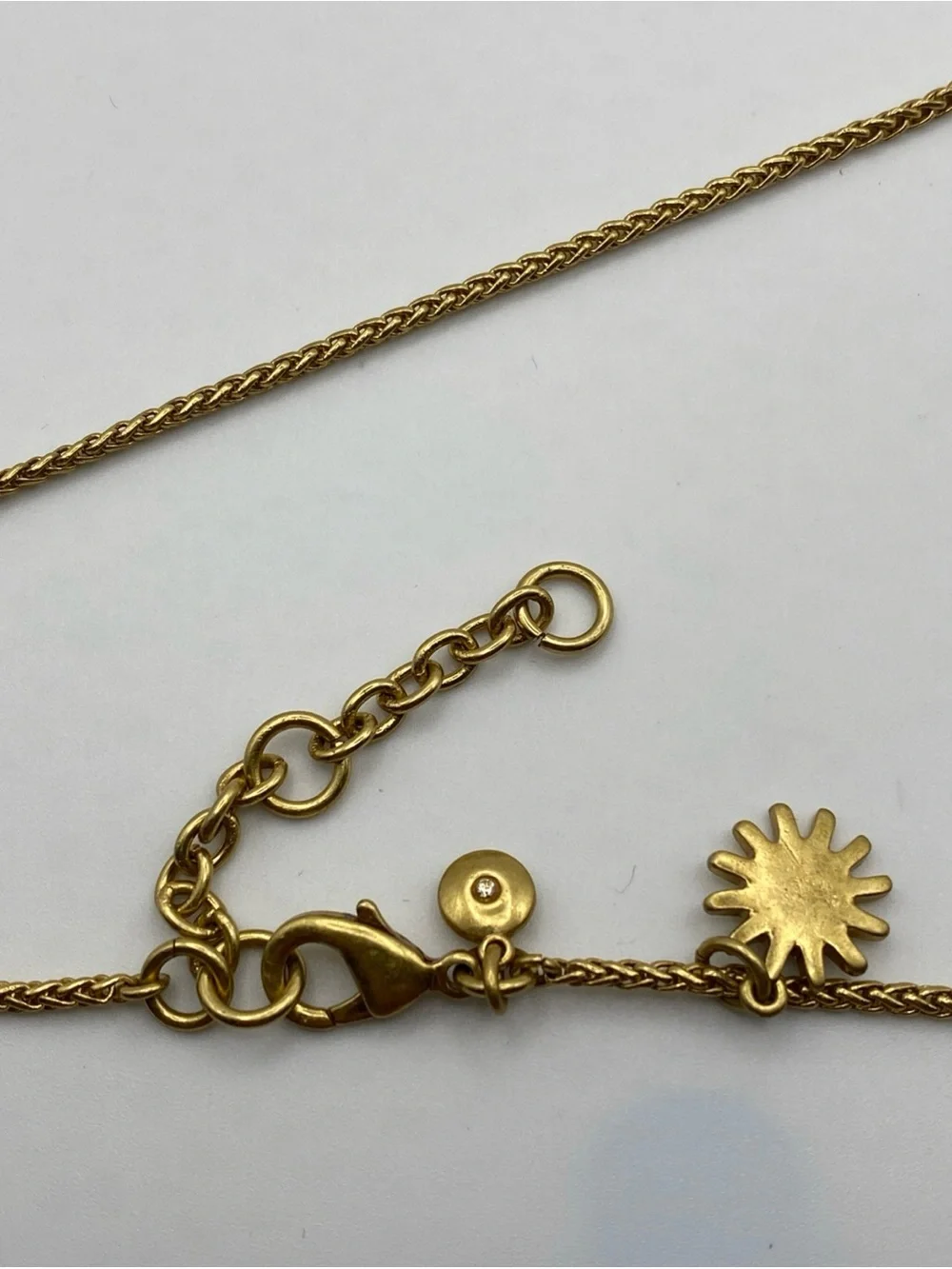 J.Crew Gold-Plated Celestial Sun & Stamped Coin Medallion Pendant Necklace